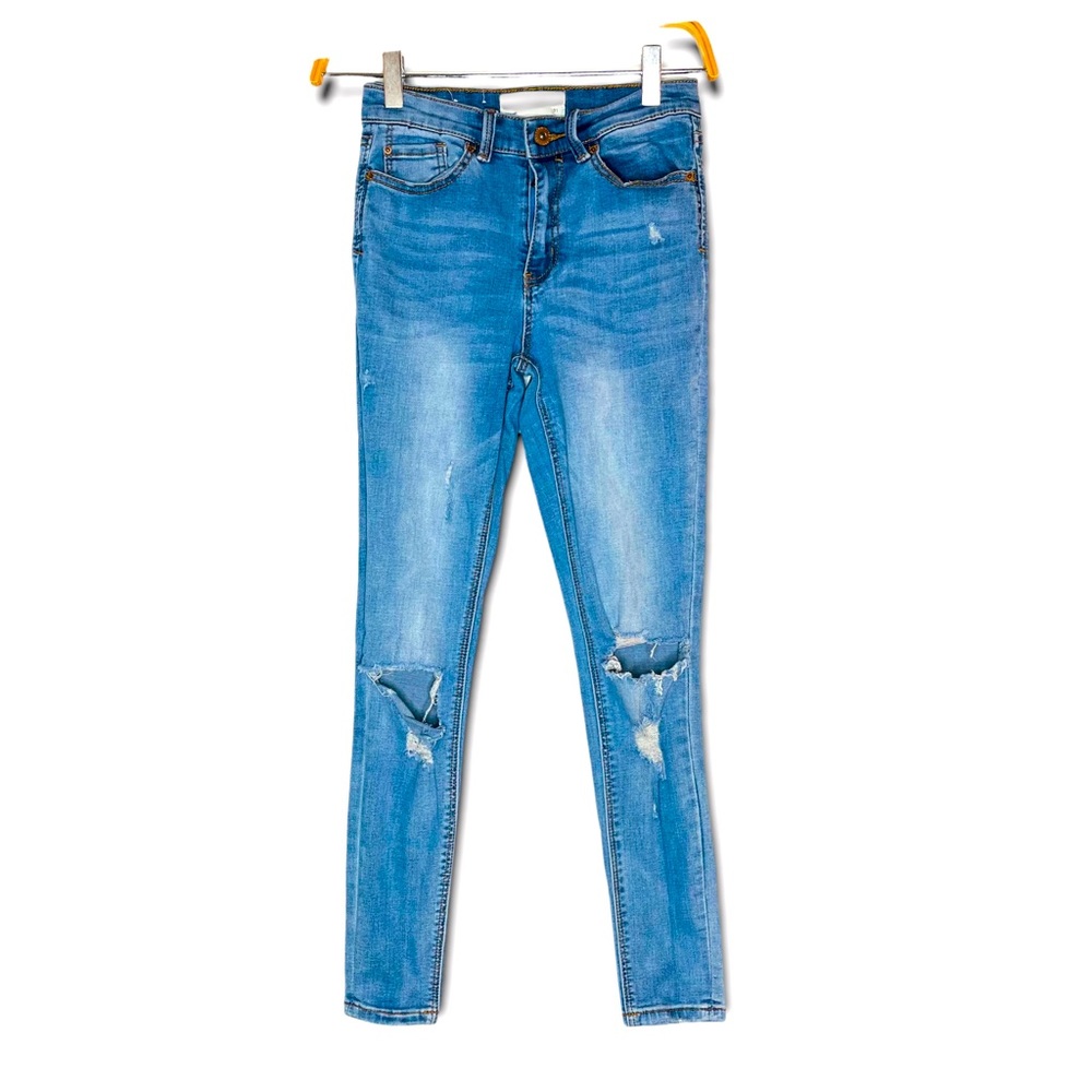 Eight Two Light Blue Distressed Jeans